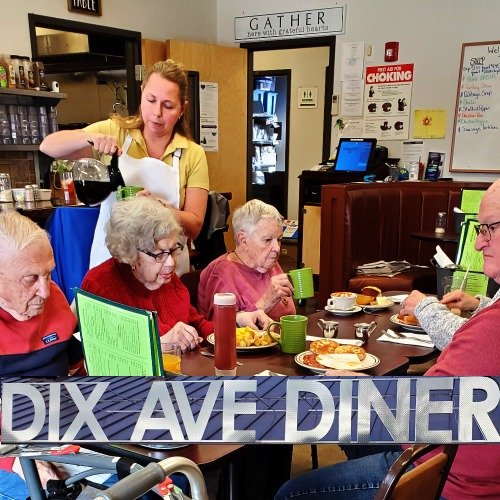 Diners at Dix Ave Diner